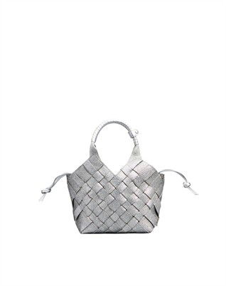 Misu Mini Crossbody Taske - Sparkling Silver